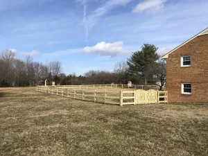 3 Rail Farm Fence with Welded Wire