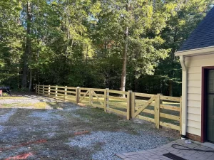 4 Rail Farm Fence with Welded Wire