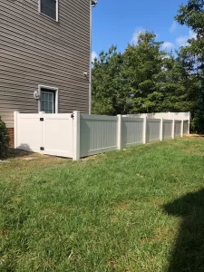 4 foot tall vinyl privacy fence.