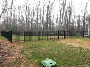 48" or 54" Tall 3 Rail Aluminum Fence with Arched Gates