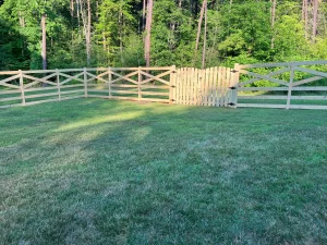 6 Rail Farm Fence with Wire